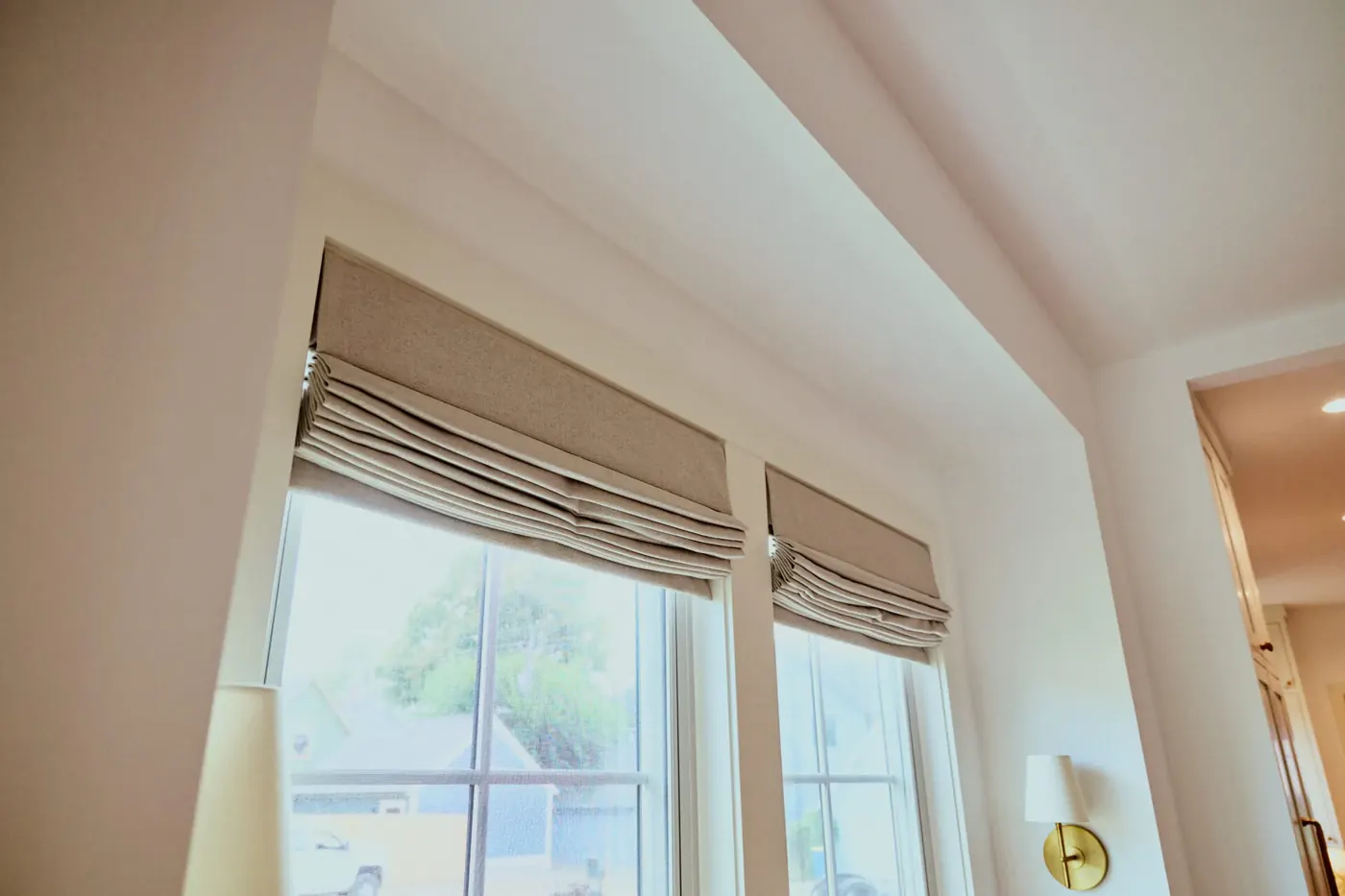 Custom shades measured and installed in Lawrence