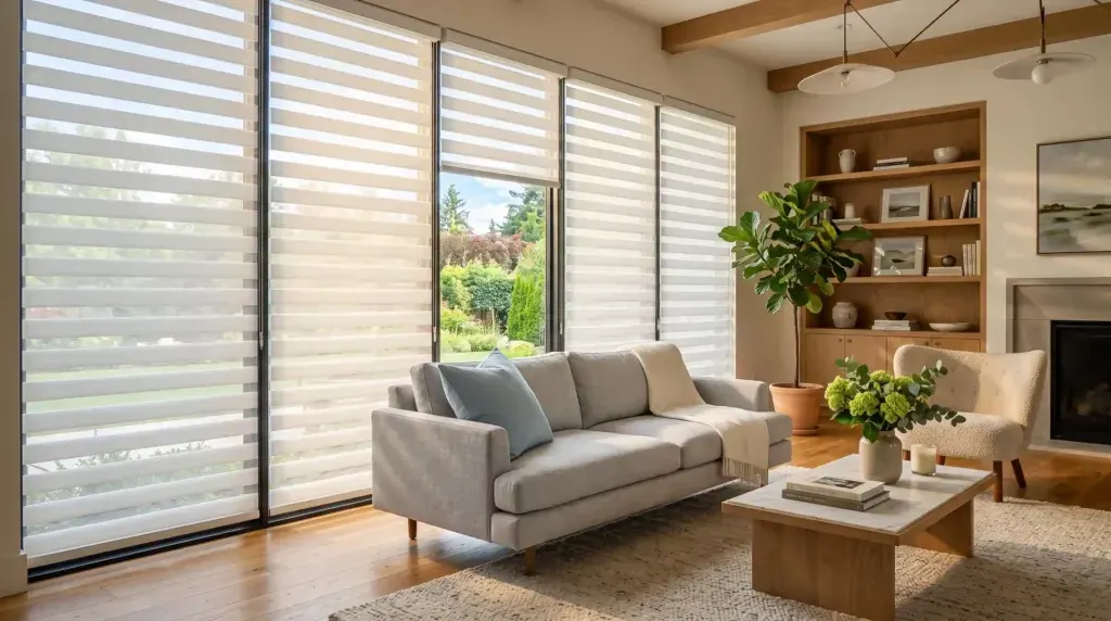 Motorized or Manual: Choosing Shades for a Bay or Bow Window