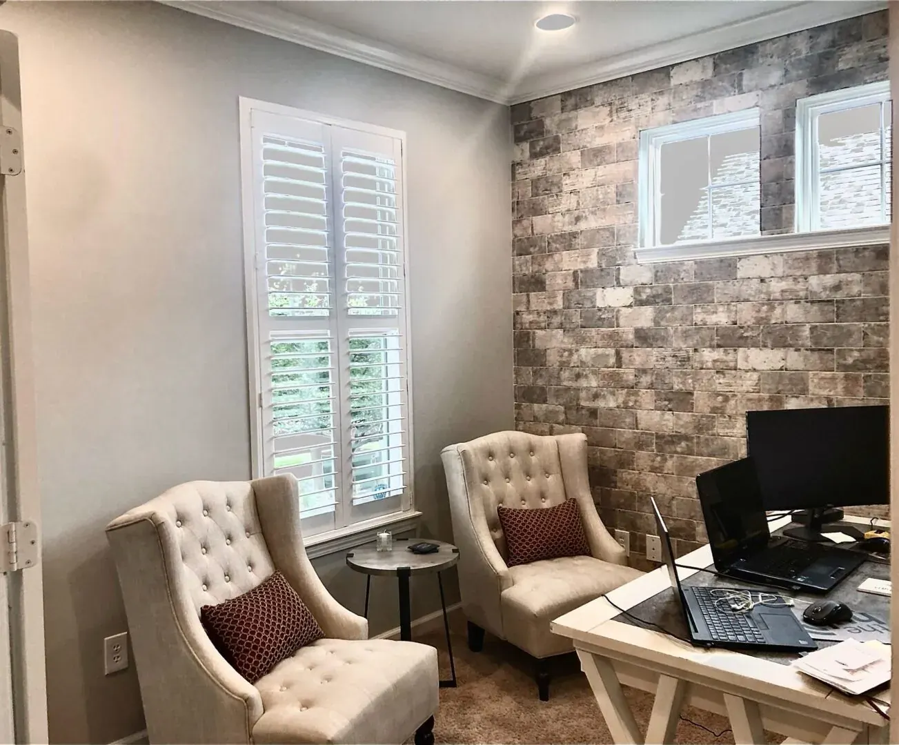 Custom shades measured and installed in Lawrence